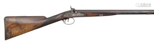 Ⓦ A 20 BORE D.B. PERCUSSION SPORTING GUN BY JOHN MANTON & SO...