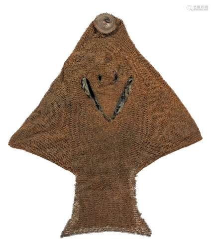 Ⓦ AN INDIAN MAIL COIF^ LATE 18TH CENTURY