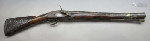 Ⓦ A BALKAN FLINTLOCK BLUNDERBUSS^ 19TH CENTURY