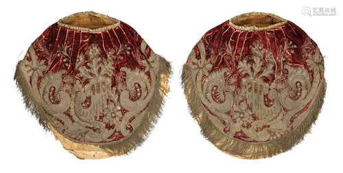 Ⓦ A PAIR OF FRENCH FINELY EMBROIDERED HOLSTER COVERS^ CIRCA ...