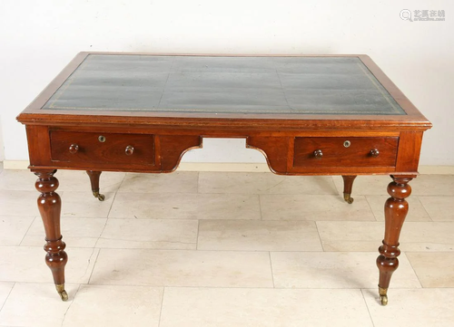 Large 19th century English mahogany with oak,