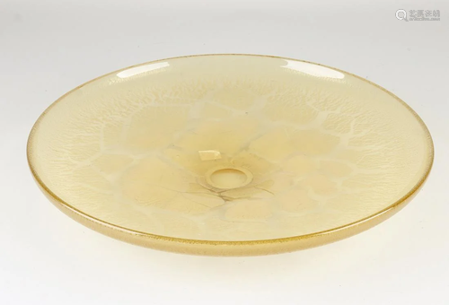 Large Leerdam glass Serica (no. 70) bowl from 1946.