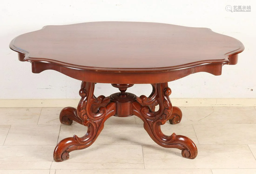 Antique Dutch mahogany spider head coffee table with