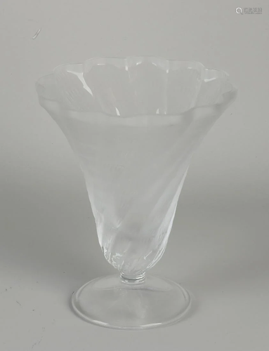 French crystal glass vase by Lalique. 20th century.