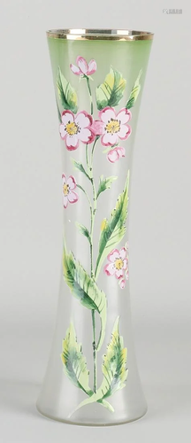 Antique glass Goldberg vase. Carl Goldberg. 1858-1945.