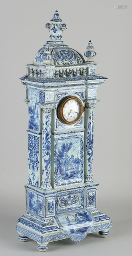 Large 19th century Delft or French fayence portre