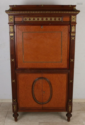 Antique French secretary. Mahogany with marquetry