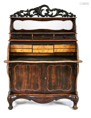 Ladies secretary. William III. Circa 1870. Rosewood,