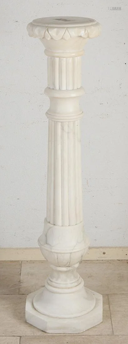 Old/antique marble pedestal. Two-piece. First half 20th