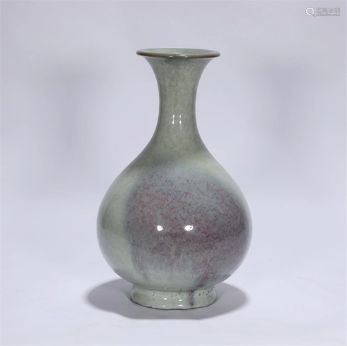 Purple Splashed Jun Vase Yuhuchunping Song Style