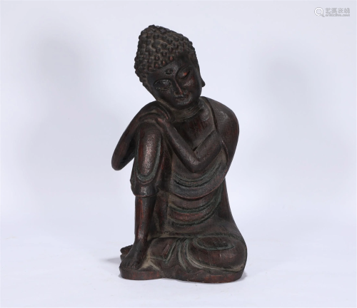 A Carved Chenxiang Bodhisattva Qing Style