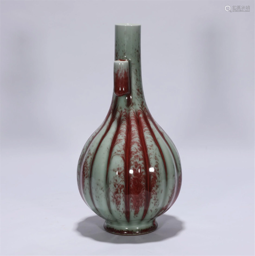 A Flambe Glaze Arrow Vase Qianlong Style