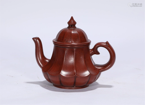 A Yixing Glazed Teapot Qing Style