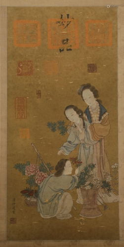 A Chinese Painting Signed Caozhongda Song Dynasty Style