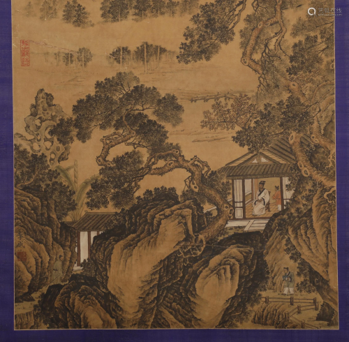 A Chinese Painting Signed Li Cheng Song Dynasty Style