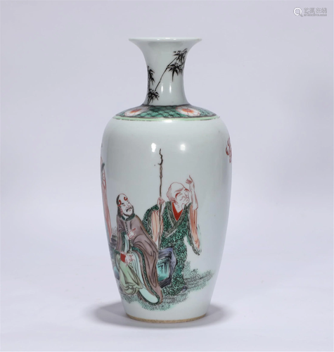 Famille Verte Vase Yongzheng Style