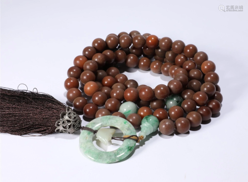 A Wooden Beaded necklace