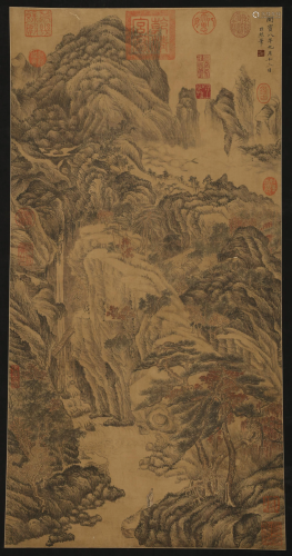 A Chinese Painting Signed Juran Tang Dynasty Style