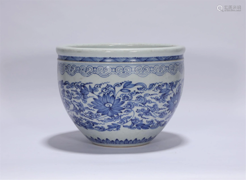 A Blue and White Garnitures Qianlong Style