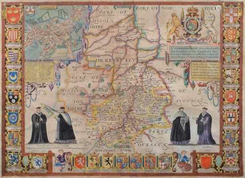 John Speed, Cambridge, map.