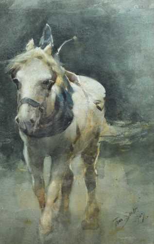 Tom Scott R.S.A., R.S.W. (Scottish 1854-1927) Horse study