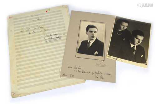 Victor Babin Signatures and hand-annotated sheet music