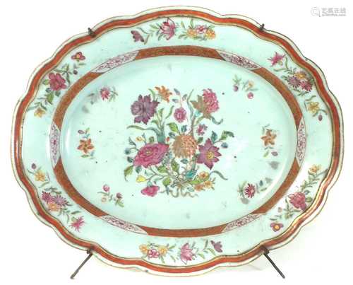 Chinese oval meat plate