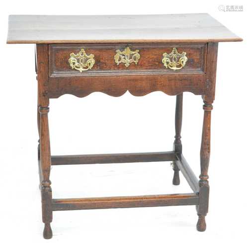 18th-century oak side table