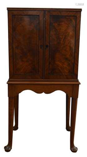 Mid-19th century collectors cabinet on stand