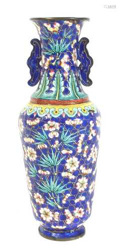 Chinese enamel vase.