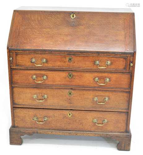 Late 18th-century oak bureau