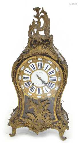 Louis XVIII boulle clock with matching bracket