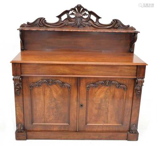 William IV mahogany side cabinet