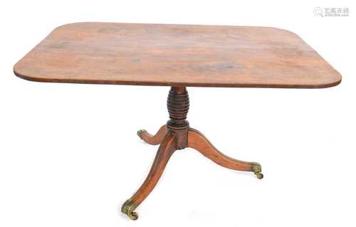 George III mahogany breakfast table