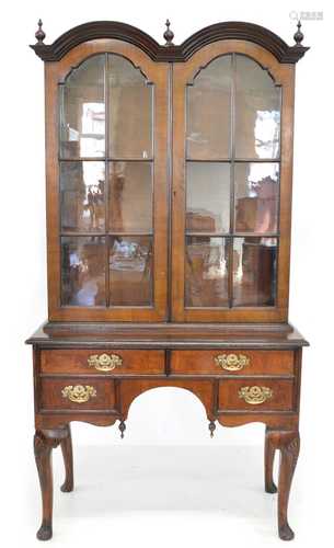 1930's Queen Anne style display cabinet