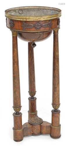 Mid-19th-century French Empire style mahogany plant stand