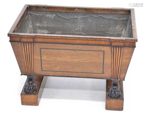 Regency mahogany plant trough