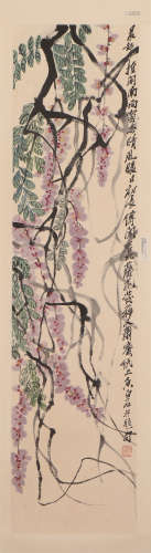 A Chinese Painting of Wisteria