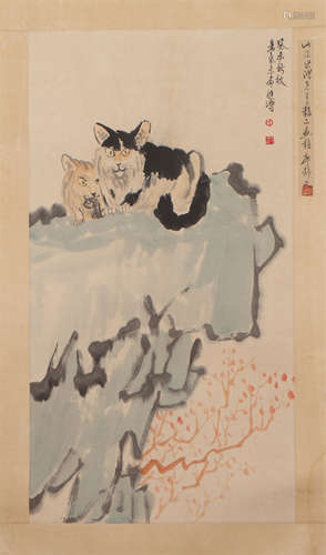 A Chinese Painting of Cats