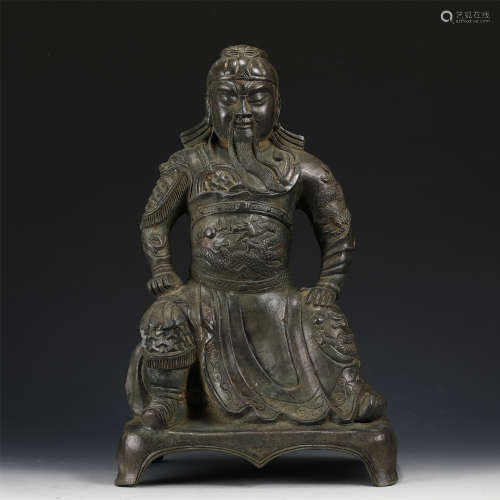 A Bronze Seated Guandi