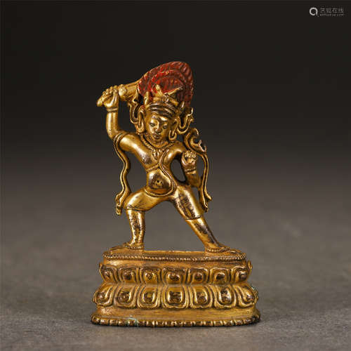 A Gilt-bronze Standing Acalavajra