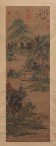 A Chinese Painting of Landscape and Figure