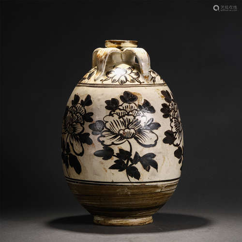 A Cizhou-ware Peony Jar