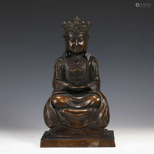 A Bronze Seated Bodhisattva