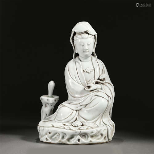 A Blanc-de-Chine Seated Guanyin