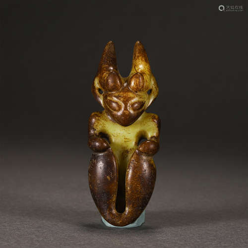 A Carved Jade Humanoid