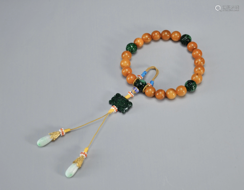 An Amber Prayer Beads