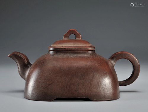 A Yixing Glazed Teapot