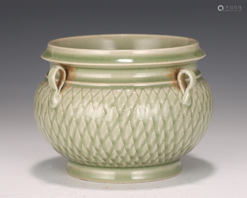 A Longquan Celadon Glazed Jar