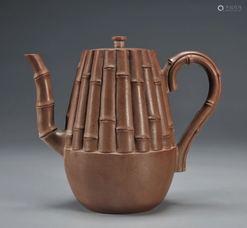 A Yixing Glazed Teapot